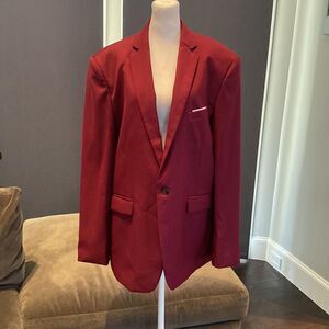 Men’s 2 Piece One Button Single Breasted Suit Size 42 Jacket 38 Pants NWOT